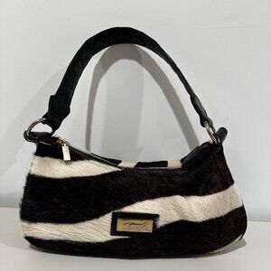 Terrida Zebra Haircalf Leather Shoulder Bag | Made in Italy